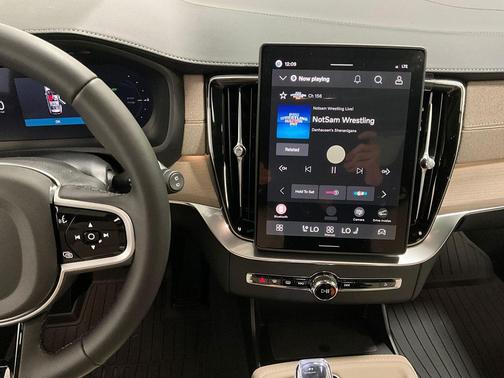 Denim Blue Metallic 2026 Volvo XC90 Plug-In Hybrid Plus, T8 AWD, Electric/Gasoline, Bright, 7 Seats