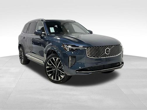 Denim Blue Metallic 2026 Volvo XC90 Plug-In Hybrid Plus, T8 AWD, Electric/Gasoline, Bright, 7 Seats