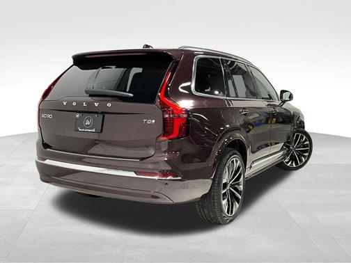 Mulberry Red Metallic 2026 Volvo XC90 Plug-In Hybrid Plus, T8 AWD, Electric/Gasoline, Bright, 7 Seats