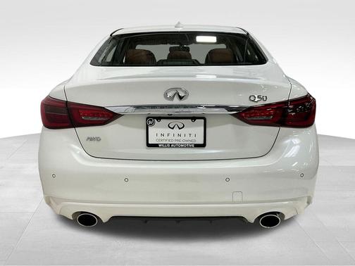 Majestic White 2023 INFINITI Q50 3.0t LUXE