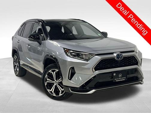 Silver Sky Metallic w/Midnight Black Roof 2021 Toyota RAV4 Prime XSE