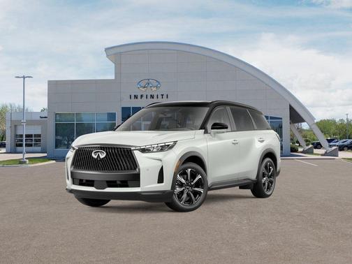 Radiant White/Black Obsidian 2026 INFINITI QX60 AUTOGRAPH