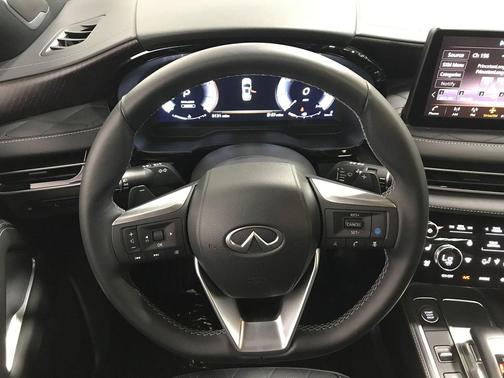 Warm Titanium/Black Obsidian 2025 INFINITI QX60 AUTOGRAPH