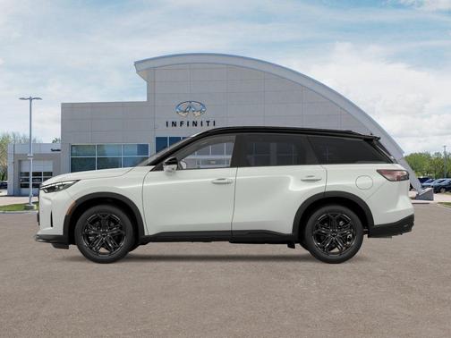 Radiant White/Black Obsidian 2026 INFINITI QX60 SPORT AWD