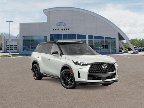 Radiant White/Black Obsidian 2026 INFINITI QX60 SPORT AWD
