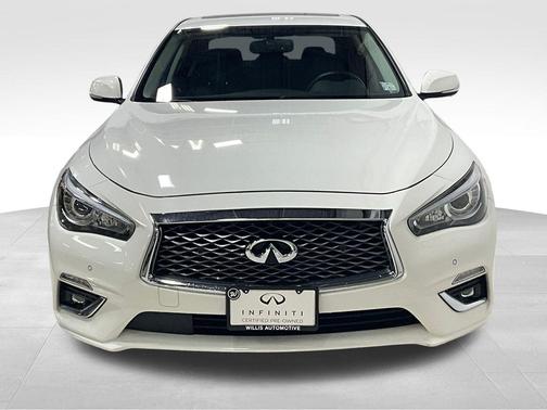 Pure White 2022 INFINITI Q50 3.0t LUXE