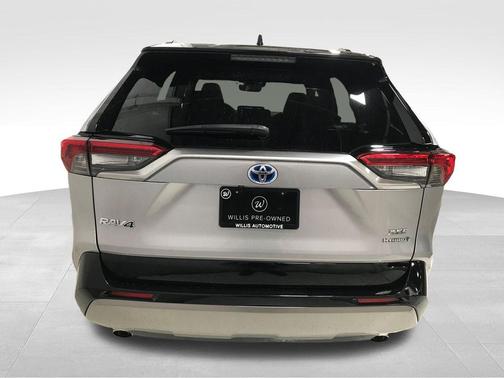 Silver Sky Metallic/Midnight Black Metallic 2023 Toyota RAV4 Hybrid SE