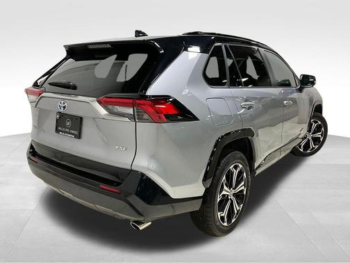 Silver Sky Metallic/Midnight Black Metallic 2024 Toyota RAV4 Prime XSE