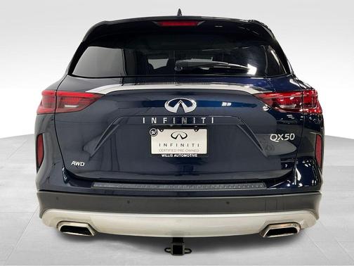 Hermosa Blue 2021 INFINITI QX50 ESSENTIAL AWD