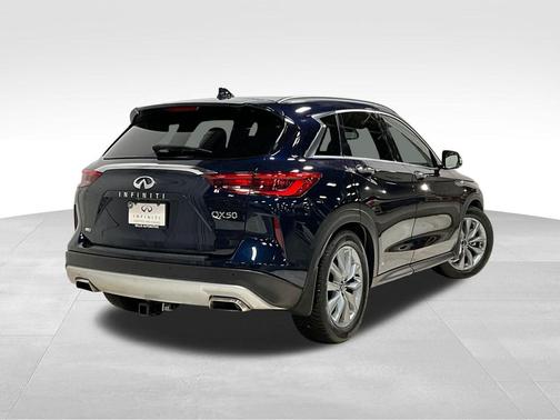 Hermosa Blue 2021 INFINITI QX50 ESSENTIAL AWD