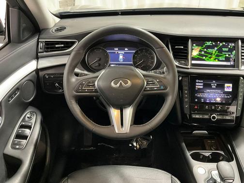 Hermosa Blue 2021 INFINITI QX50 ESSENTIAL AWD