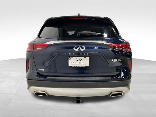Hermosa Blue 2021 INFINITI QX50 ESSENTIAL AWD