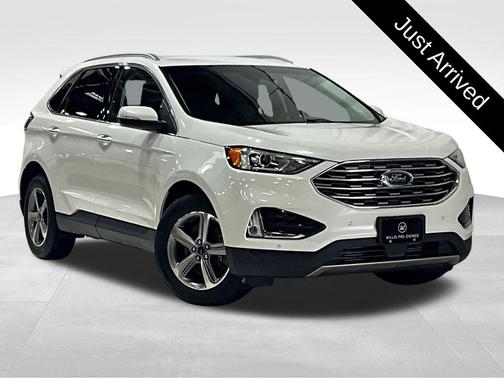 Star White Metallic Tri-Coat 2020 Ford Edge Titanium