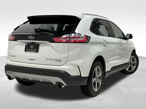 Star White Metallic Tri-Coat 2020 Ford Edge Titanium