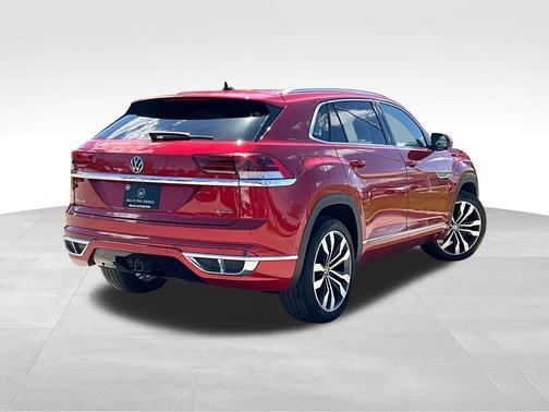 Aurora Red Metallic 2023 Volkswagen Atlas Cross Sport 3.6L V6 SEL Premium R-Line