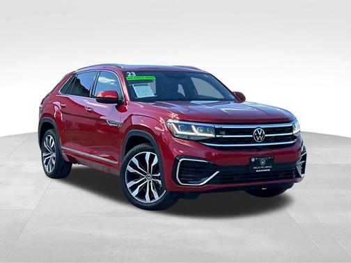 Aurora Red Metallic 2023 Volkswagen Atlas Cross Sport 3.6L V6 SEL Premium R-Line
