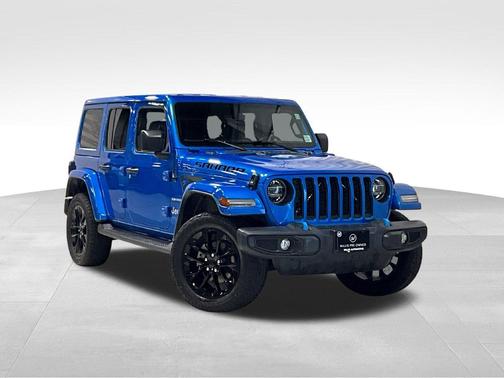 Hydro Blue Pearlcoat 2022 Jeep Wrangler Unlimited 4xe Sahara