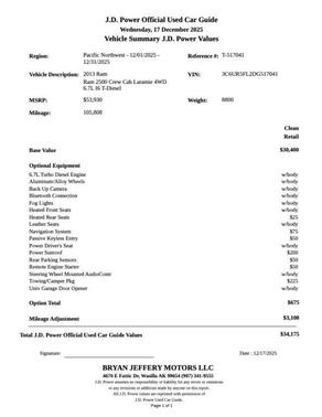 2013 RAM 2500 Laramie