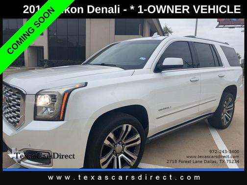 White Frost Tricoat 2018 GMC Yukon Denali