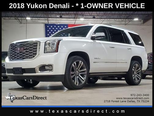 White Frost Tricoat 2018 GMC Yukon Denali
