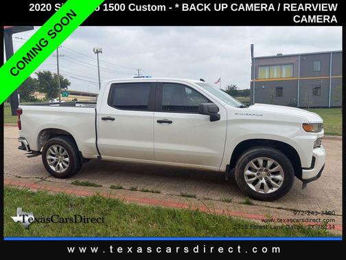 Summit White 2020 Chevrolet Silverado 1500 Custom