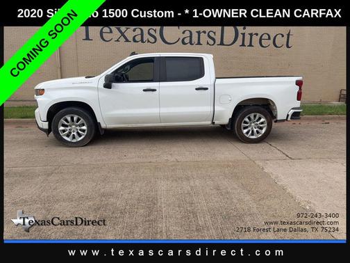 Summit White 2020 Chevrolet Silverado 1500 Custom