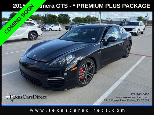 Jet Black Metallic 2015 Porsche Panamera GTS