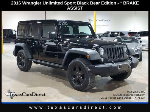 2016 Jeep Wrangler Unlimited Black Bear