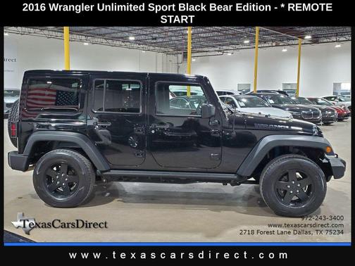 2016 Jeep Wrangler Unlimited Black Bear