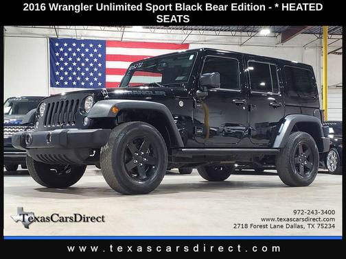 2016 Jeep Wrangler Unlimited Black Bear