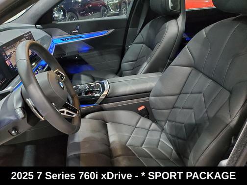 Black Sapphire Metallic 2025 BMW 760 xDrive