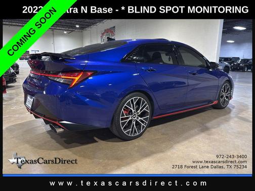 Intense Blue 2022 Hyundai ELANTRA N Base