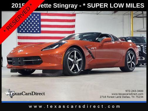 Daytona Sunrise Orange Metallic 2015 Chevrolet Corvette Stingray