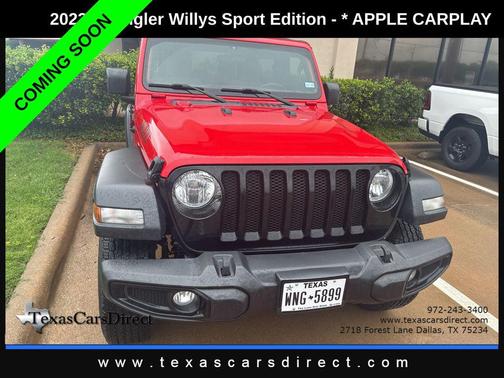 Firecracker Red Clearcoat 2023 Jeep Wrangler Sport S