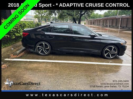 Crystal Black Pearl 2018 Honda Accord Sport