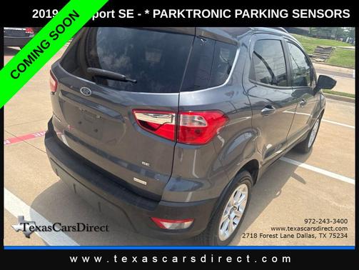 Smoke Metallic 2019 Ford EcoSport SE