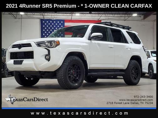 Super White 2021 Toyota 4Runner SR5 Premium