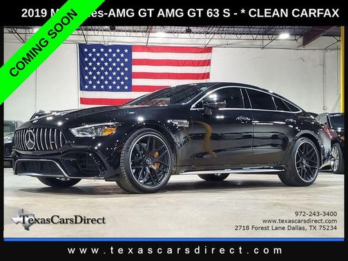 Obsidian Black Metallic 2019 Mercedes-Benz AMG GT 63 S 4-Door