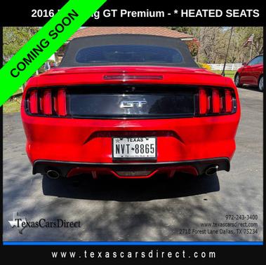 RACE RED 2016 Ford Mustang GT Premium