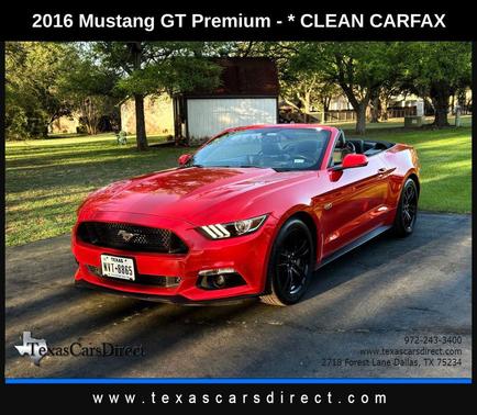RACE RED 2016 Ford Mustang GT Premium