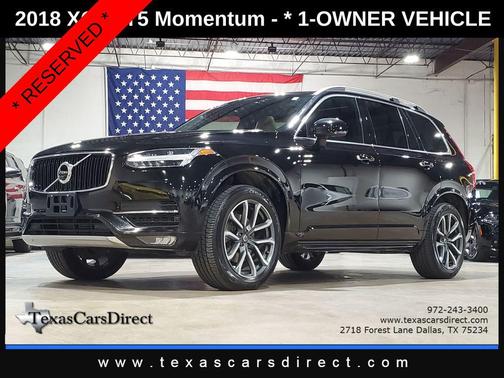 Onyx Black Metallic 2018 Volvo XC90 T5 Momentum
