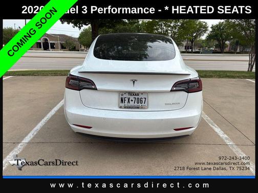 Pearl White Multi-Coat 2020 Tesla Model 3 Performance