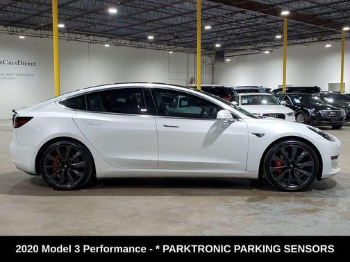 Pearl White Multi-Coat 2020 Tesla Model 3 Performance