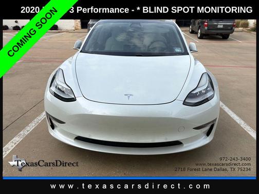 Pearl White Multi-Coat 2020 Tesla Model 3 Performance