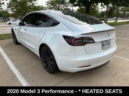 Pearl White Multi-Coat 2020 Tesla Model 3 Performance