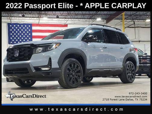 Obsidian Blue Pearl 2022 Honda Passport AWD Elite