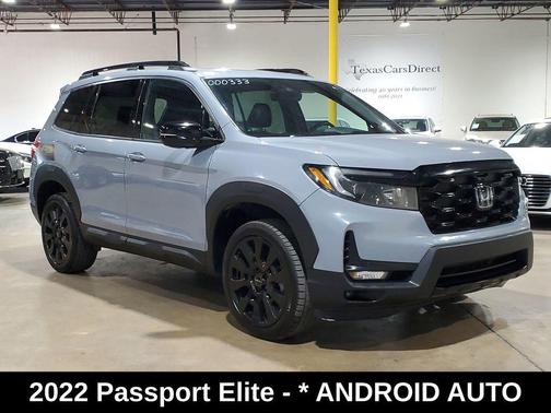 Obsidian Blue Pearl 2022 Honda Passport AWD Elite