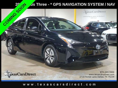 Midnight Black Metallic 2016 Toyota Prius Three
