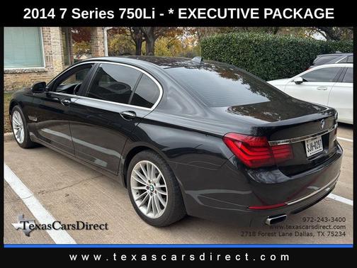 Black Sapphire Metallic 2014 BMW 750 Li