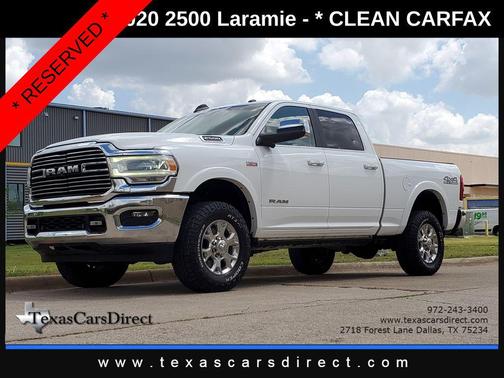 Bright White Clearcoat 2020 RAM 2500 Laramie Crew Cab 4x4 6'4' Box